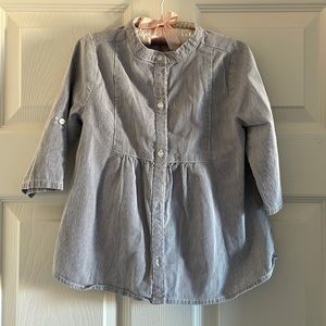 Jean top with strips